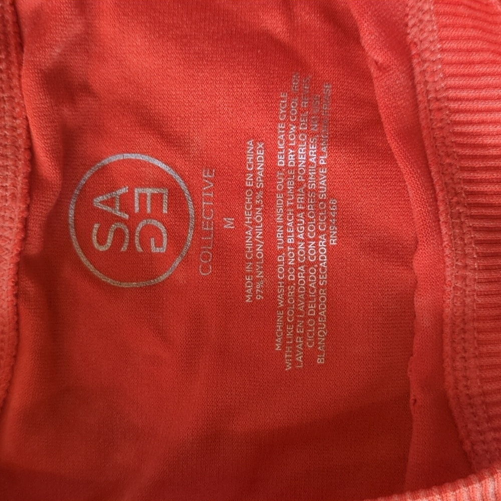 Women's Coral Sleeveless Tank Top with Eyelet Detail - Picture 3 of 8